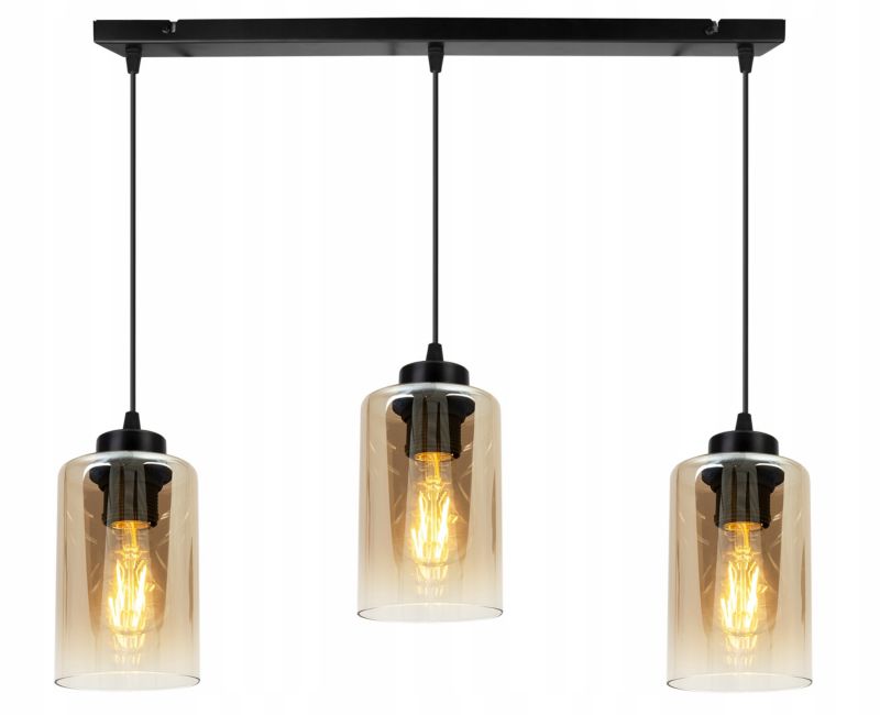 Lampa sufitowa wisząca Light Home LH Hella 3x E27 60W miodowy 1szt.