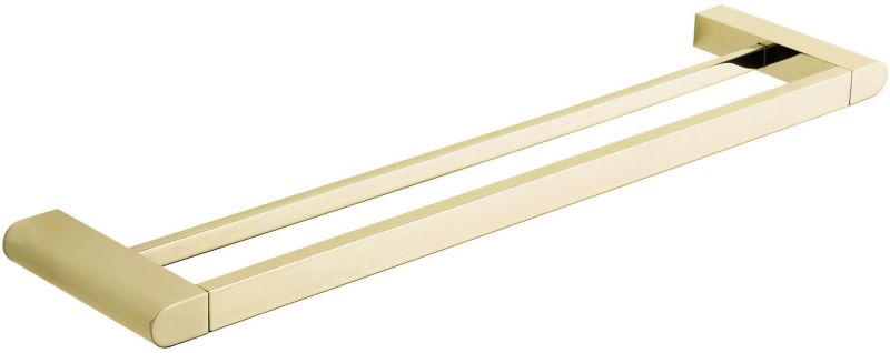 Podwójny wieszak na ręcznik Mexen Adox złoty 56x2 cm 2 szt.