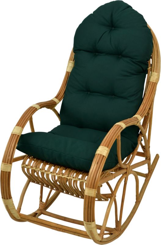 Poduszka na fotel bujany rattanowy AMPO ciemny zielony 1 szt.