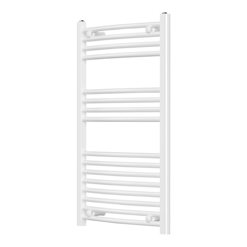 Grzejnik łazienkowy GoodHome profilowany 90 x 55 cm biały