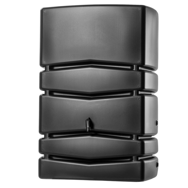 Zbiornik Na Deszczówkę Kadax 350L Wodę Beczka Z Kranem Antracyt 1 szt.