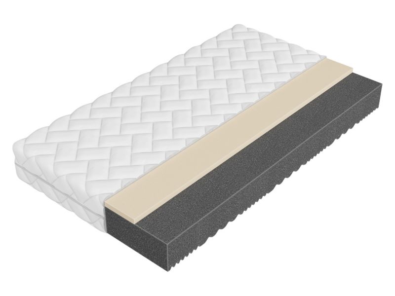 Dwustronny materac piankowy MIRJAN 24 Uno 22 cm 100x200 zrolowany 1 szt.