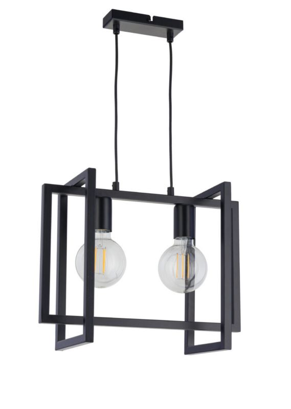 Lampa wisząca Sigma Lighting Eden 5593 czarna dekoracyjna 2xE27 x 1 szt.