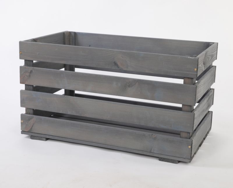 Skrzynka drewniana MODO24 impregnacja szara duża 64x38 cm eko 1 szt.