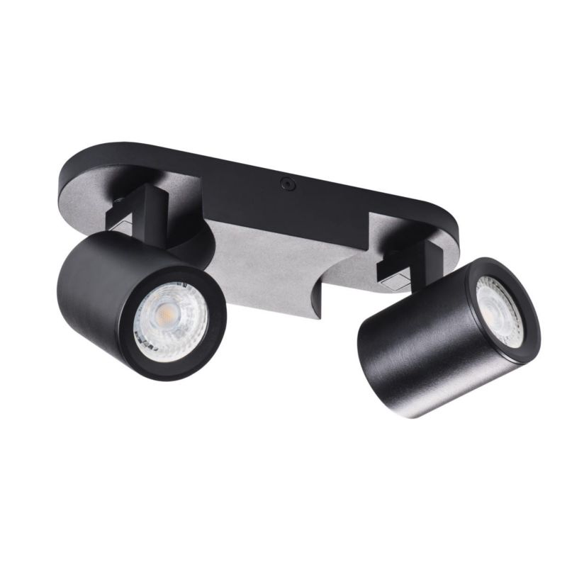 Reflektor spot Kanlux Laurin czarny 2 x GU10 x 35W IP20 wym: 22 x 7 cm - 1 szt.
