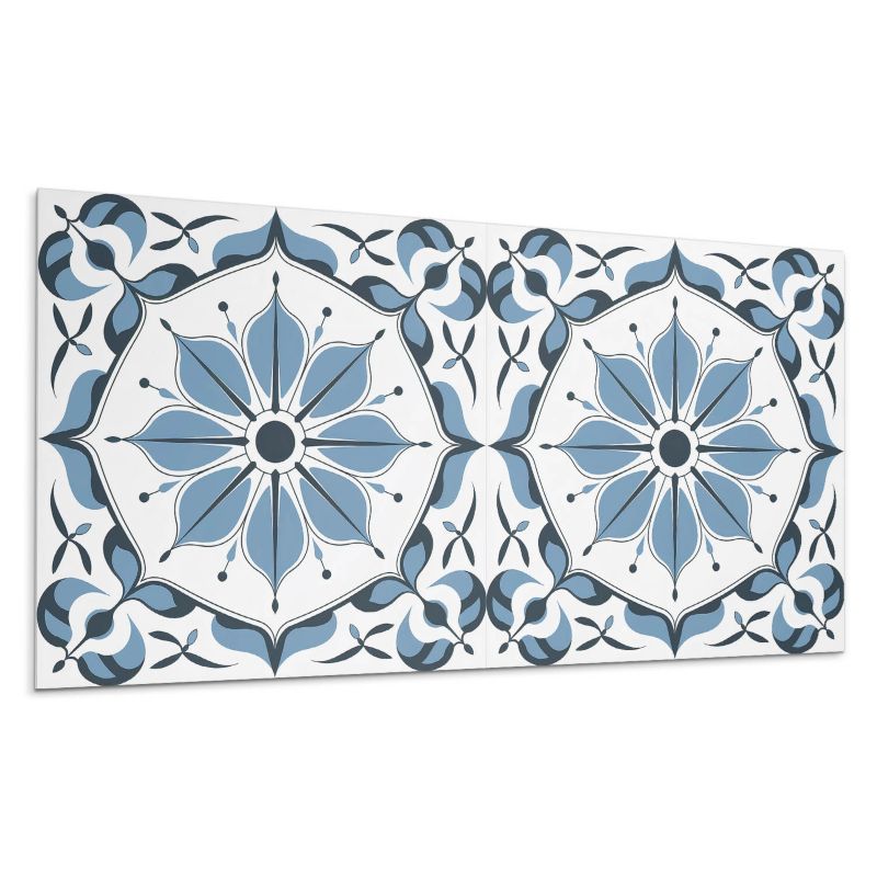 Kafelki samoprzylepne Wallfluent 60x30 cm Kwiatowy nadruk z wyrafinowanymi akcentami 6 szt.