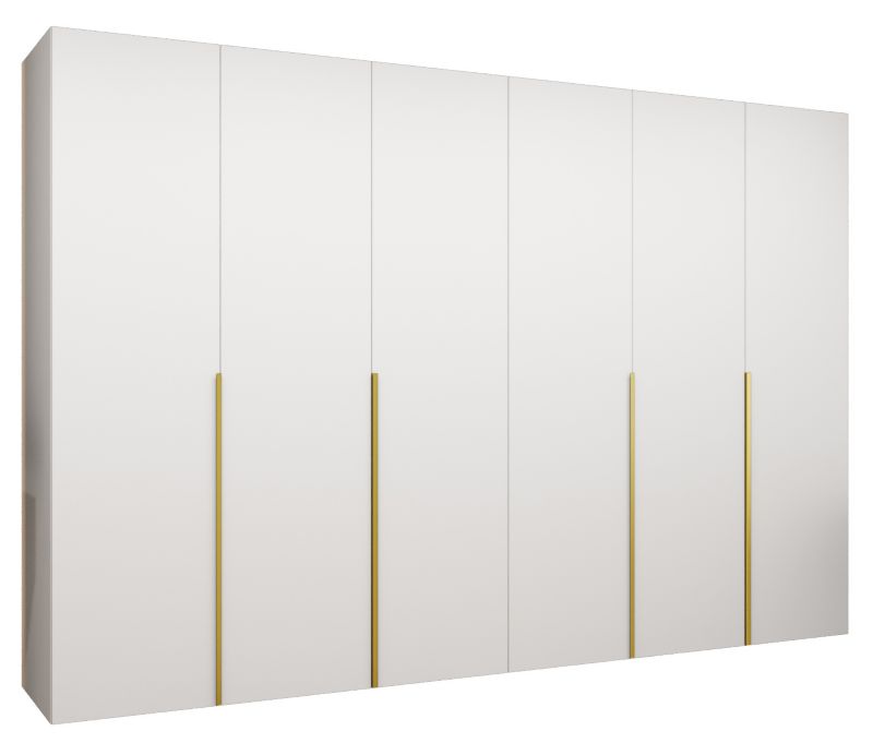 Szafa uchylna otwierana ALICANTE 1 300 wys 202 cm Biały + Złoty 1 szt