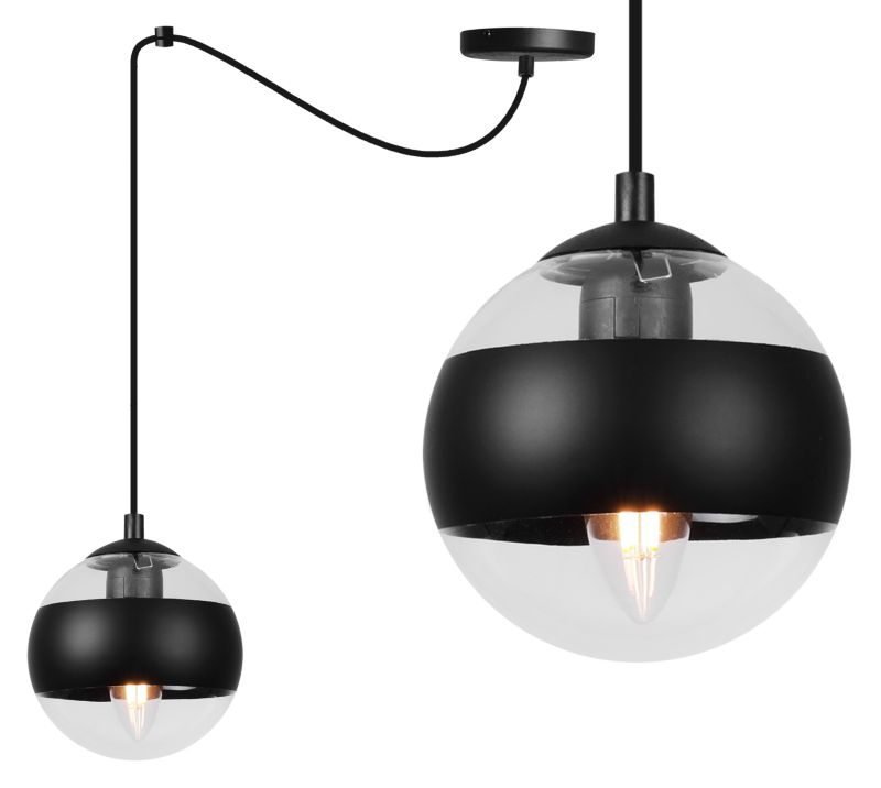 Lampa sufitowa wisząca Light Home LH Pająk Toledo 1x E14 40W czarny 1szt.