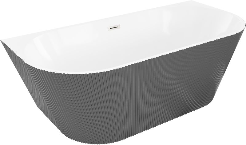 Wanna przyścienna Mexen Oris biała/szara 150x75 cm .- 52871507562-97 1 szt.