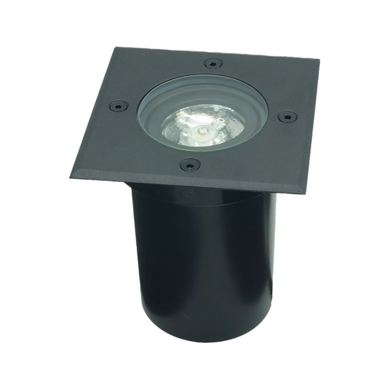 Lampa gruntowa najazdowa IdeaLED Erida czarna 1 x GU10 x 10W IP67 wym: 13 x 11 x 11 cm - 1 szt.