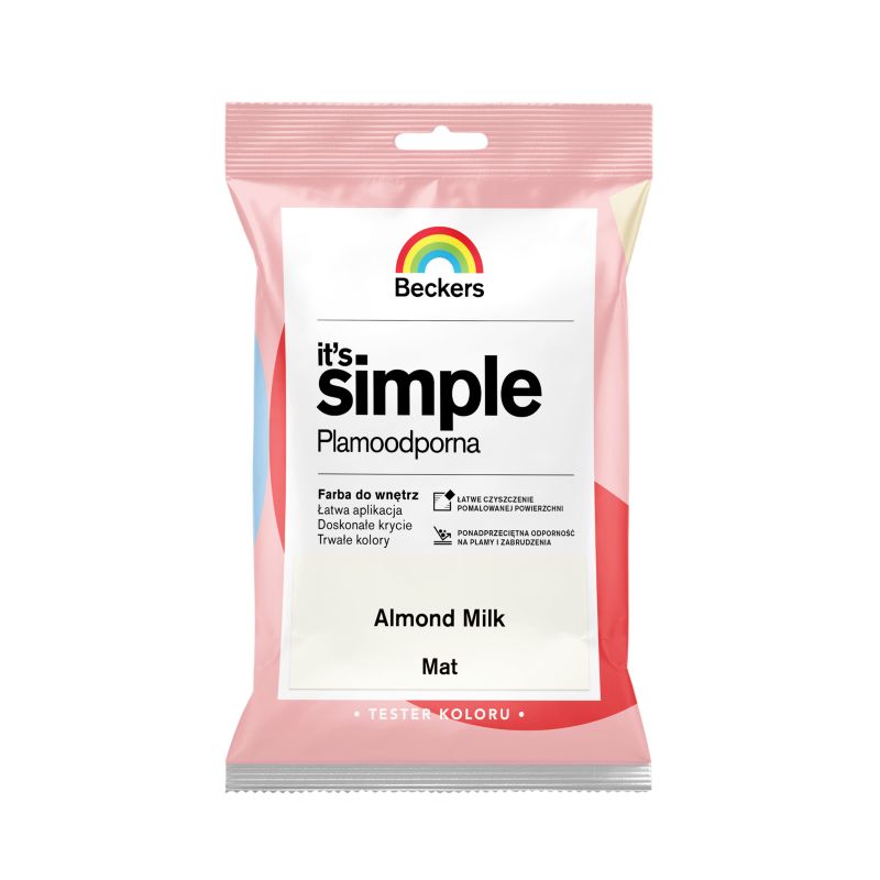 Tester farby kolorowej Beckers It's Simple almond milk 0,05 l