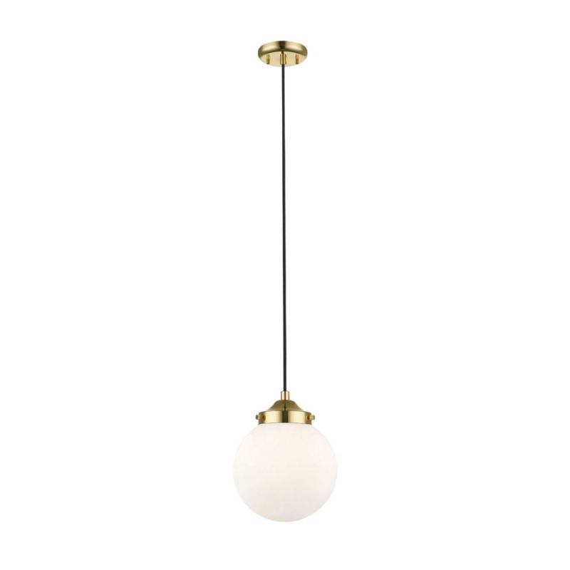 Lampa wisząca Zuma Line Riano francuskie złoto-czarna-biała wym: 141 x 17 x 17 cm 1xE27 x 40W 1 szt.