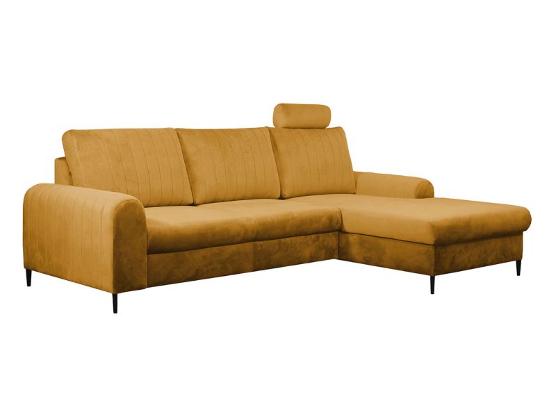 Narożnik z funkcją spania MIRJAN 24 Monaco prawy żółty 1 szt.