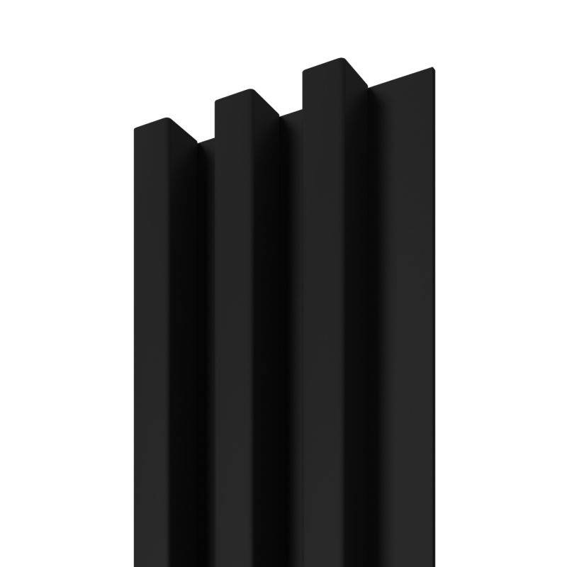 Lamel ścienny Stegu Linea Slim 265 x 15 cm Panel czarny / czarny 3 elementy - 1szt.