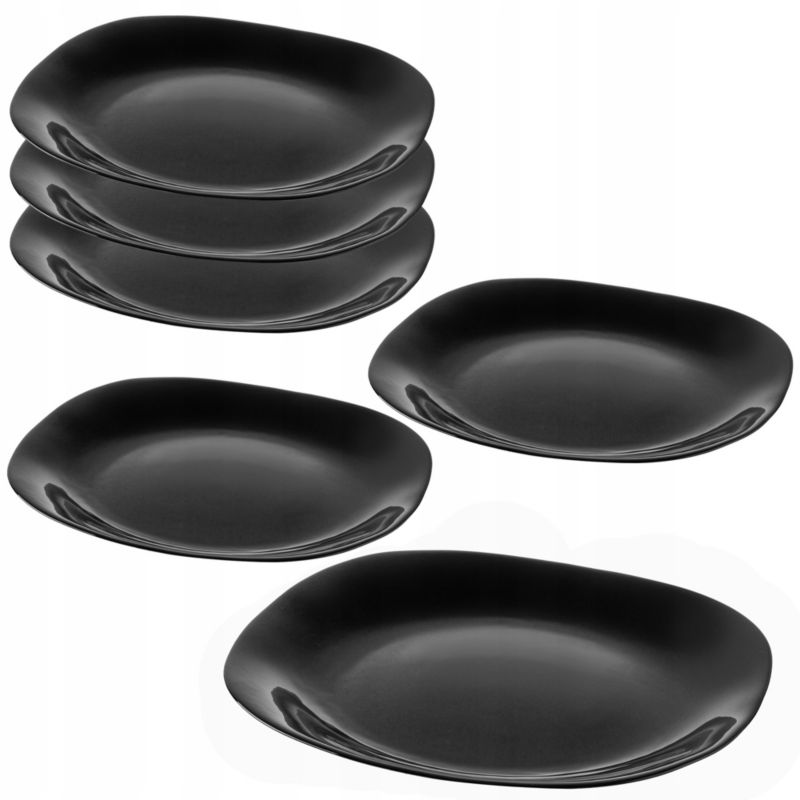 Talerz Obiadowy KADAX 28cm Płytki Zestaw Talerzy Czarny 1 szt.