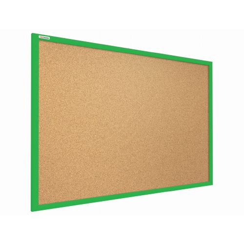Tablica korkowa 90x60 cm ALLboards rama drewniana zielona 1 szt.