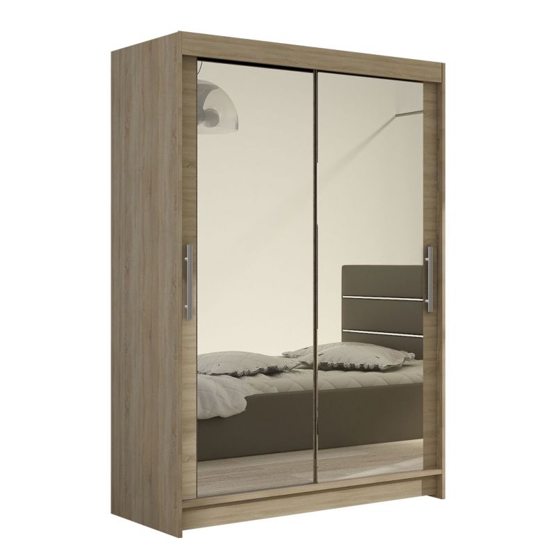 Szafa MIRJAN 24 z drzwiami przesuwnymi Miami VII dąb sonoma/lustro 1 szt.