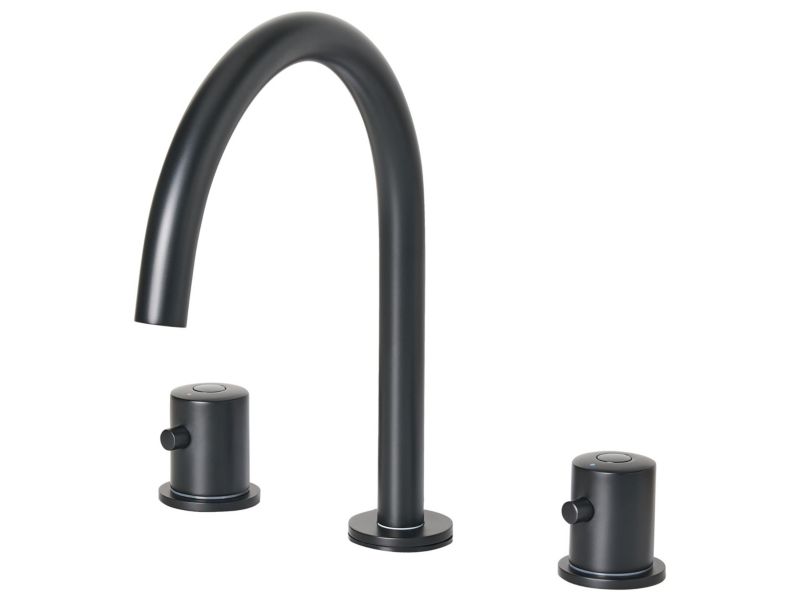 Bateria umywalkowa Pilcomayo Mosiądz Czarny 1 szt.