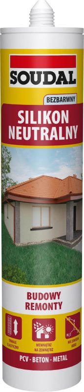Silikon neutralny Soudal bezbarwny 280 ml