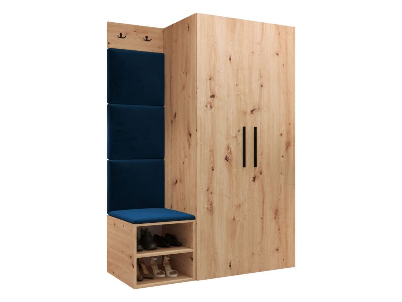 Garderoba MIRJAN 24 Medi IV dąb artisan + granatowy 1 kpl.