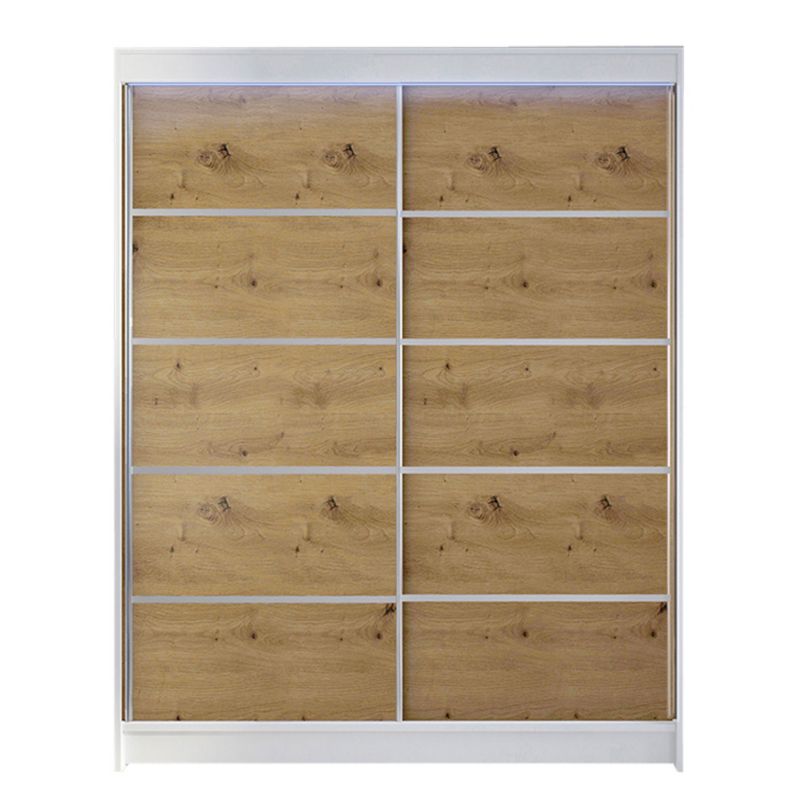 Szafa MIRJAN 24 z drzwiami przesuwnymi Camino IV z oświetleniem RGB biały/dąb artisan 1 szt.