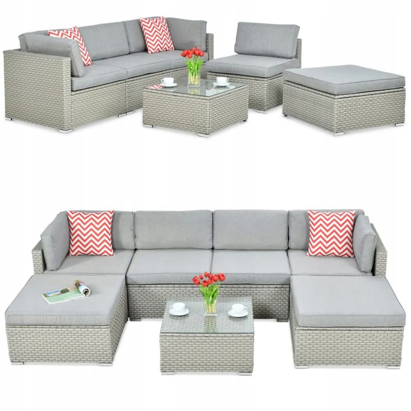 Narożnik Ogrodowy Focus Garden Komplet Technorattan Porto Stolik Na Taras 1 szt