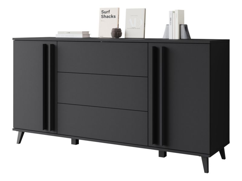 Komoda MIRJAN 24 Helsinki czarny grafit 1 kpl.