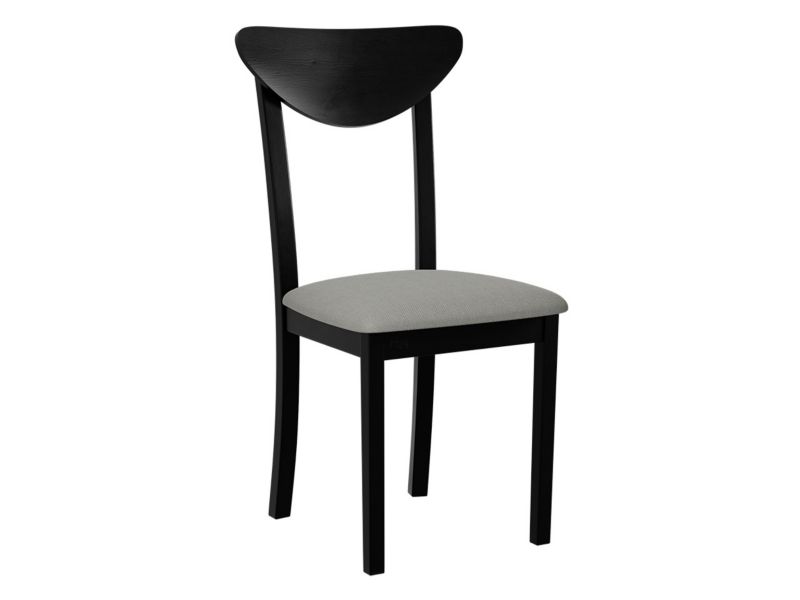 Krzesło MIRJAN 24 Hugo New III czarny/szara plecionka 1 szt.