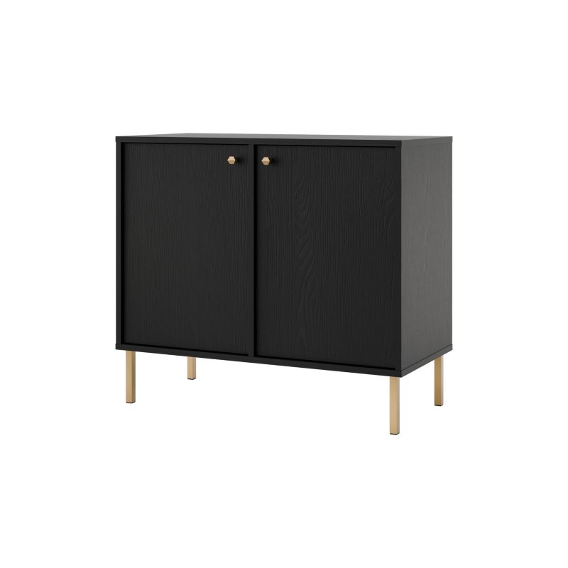 Komoda dwudrzwiowa Bonni Sakai 2 2F T812 Czarny 1 szt.