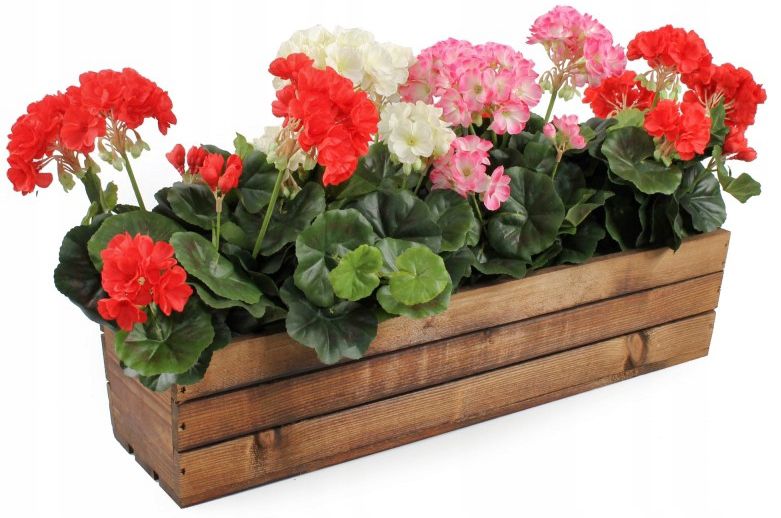 Skrzynka drewniana KOTARBAU balkonowa brązowa 60 cm 1 szt.