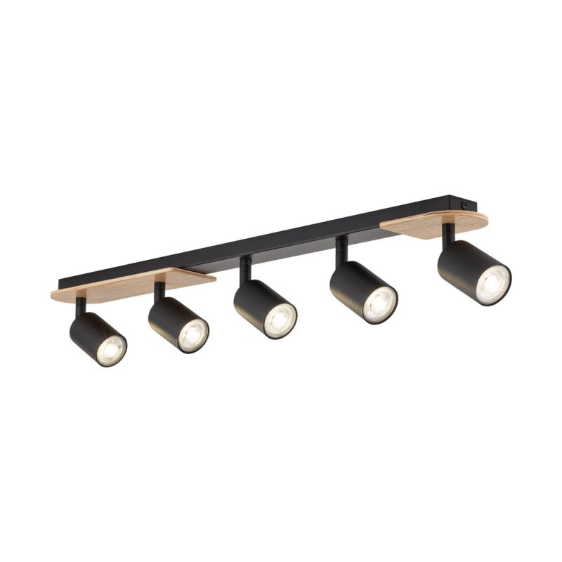 Spot TK-Lighting Cover drewno listwa regulowane 5x Gu10 - 1szt.