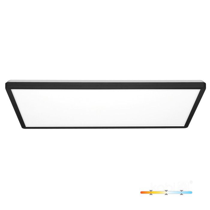 Plafon LED Kobi prostokąt 32W 3cct IP54 czarny 1 szt.