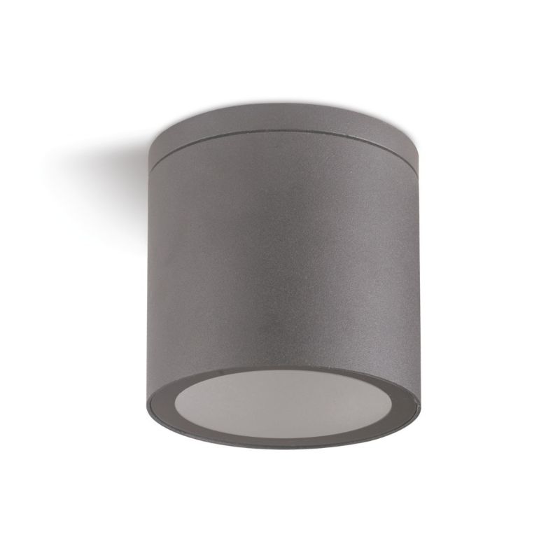 Lampa sufitowa zewnętrzna Kobi Quazar 18 szara 1 x GU10 x 20W IP44 wym: 9,5 x 9 x 9 cm - 1 szt.