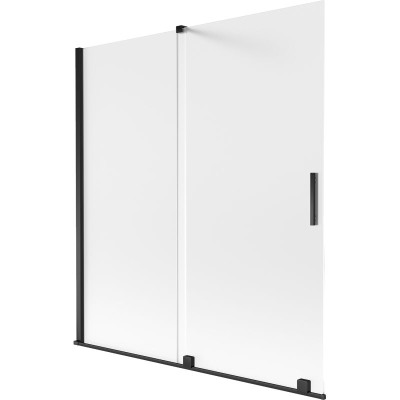 Parawan nawannowy przesuwany Mexen Velar czarny 150x150 cm 1 szt.