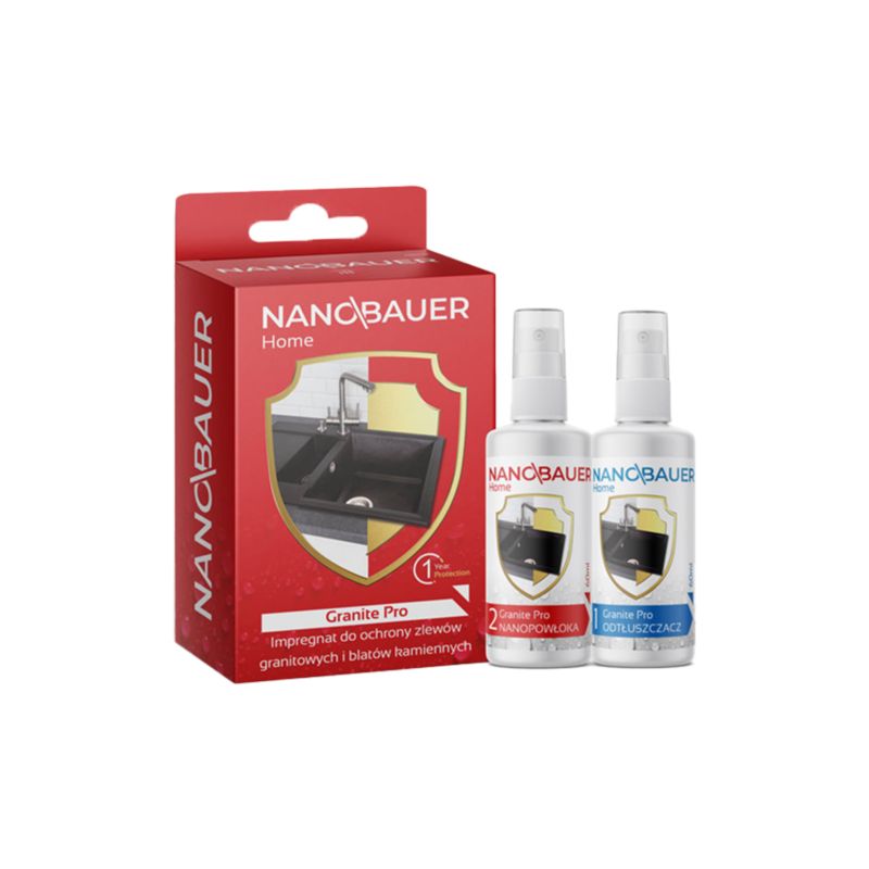 Impregnat do zlewu kamiennego granitowego NANOBAUER 2x60ml 1 szt