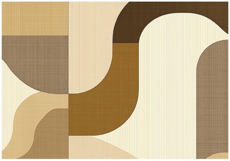 Fototapeta Na Flizelinie WALLARENA 350x250 cm Tapeta Do Sypialni Salonu Boho Beżowy 1 szt.