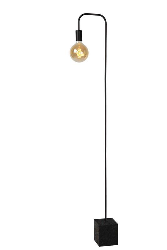 Lampa podłogowa stojąca Lucide Lorin czarna 1 x E27 x 40W wym: 160 x 14 x 28 cm - 1 szt.