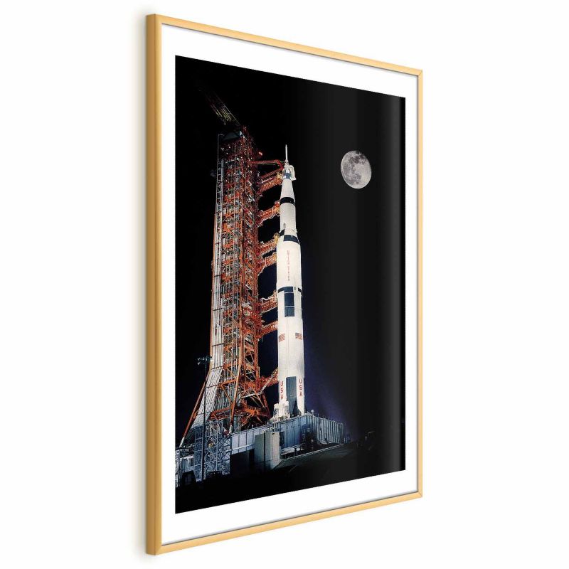 Plakat Artgeist Cel podróży 60x90 cm z ramą złotą 1 szt