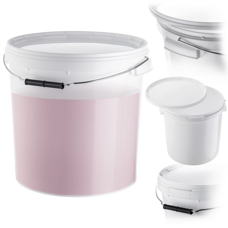 Wiadro fermentacyjne KADAX z pokrywą i uchwytem białe 1 szt.