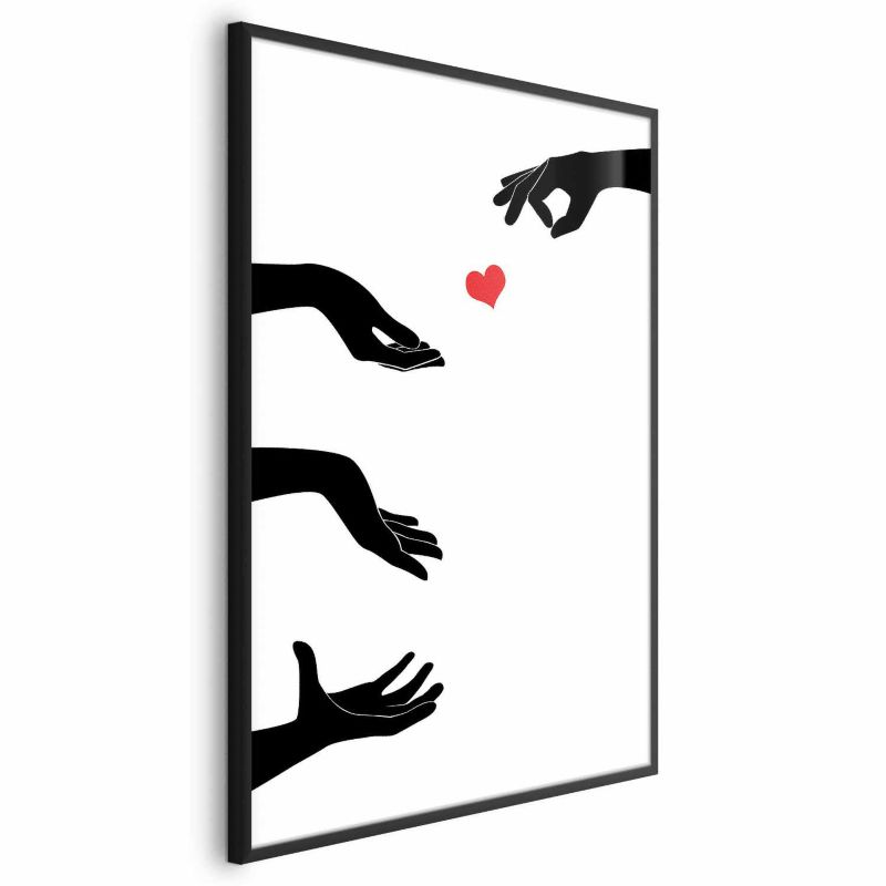 Plakat Artgeist Pstryczek 60x90 cm z ramą czarną 1 szt