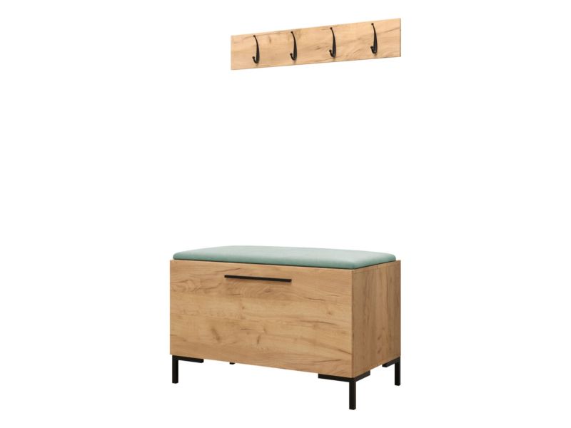 Garderoba MIRJAN 24 Zilion VIII dąb craft + miętowy 1 kpl.