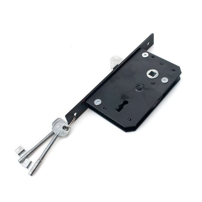 Zamek wpuszczany Metalplast Częstochowa hakowy ZHJ-56/45 lakier czarny