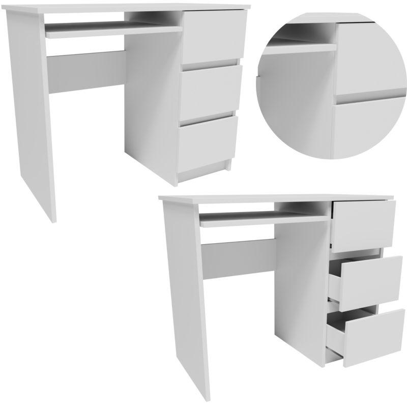 Biurko Matkam A6PRABIA komputerowe prawe biały 1 szt.