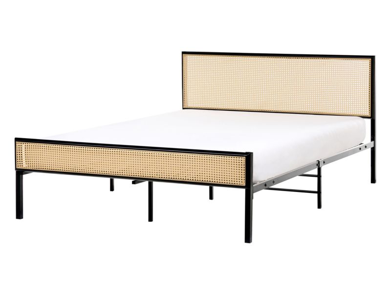 Łóżko Metal Avanton 140 x 200 cm Czarny 1 szt.