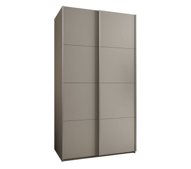 Szafa przesuwna Abiks LUX wysoka szer.140cm kaszmir/kaszmir/srebrny 1szt.