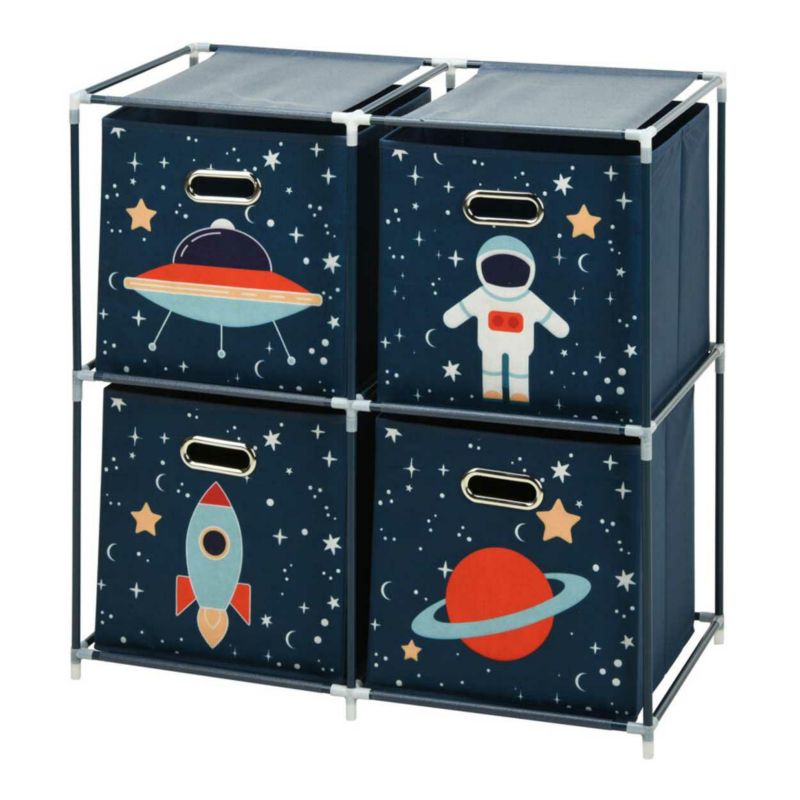 Regał na Zabawki z 4 Pojemnikami Kosmos SONGMICS 35x68x70 cm 1 szt.