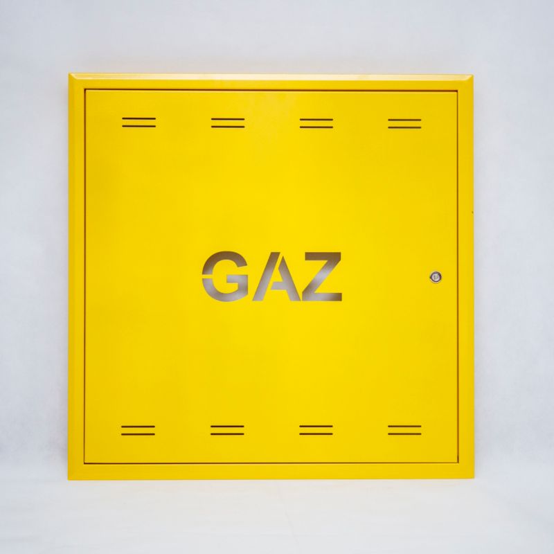 Szafka gazowa podtynkowa 60 x 60 x 5 cm złota