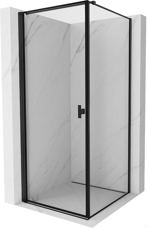 Kabina prysznicowa Mexen Mist-B czarna 70x70 cm lewa uchylna 1 szt