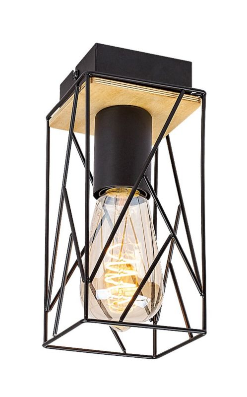 Lampa sufitowa wisząca Rabalux Boire 0217 czarna industrialna 1xE27 x 1 szt.
