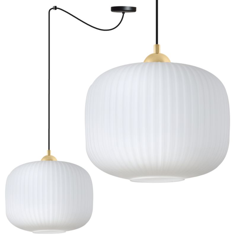 Lampa sufitowa wisząca Light Home LH Riffle Pająk walec 25cm 1x E27 60W czarny/biały/złoty 1szt.